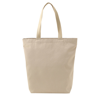 再生ポリエステル混トート　ベージュ