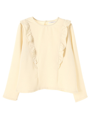 フリルカットソー