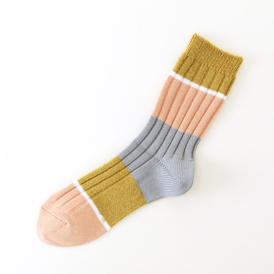 リブ素材切り替えソックス