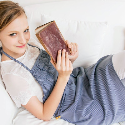 アシメフリルワンピエプロン