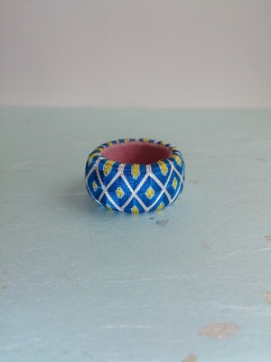 加賀ゆびぬき [縦うろこ・青]