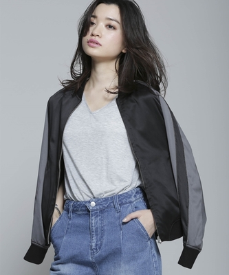 ExROBE リバーシブルスカジャン