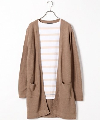 ロングニットカーデ