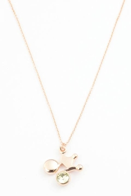 リズムタップ音符ネックレスももこモデル