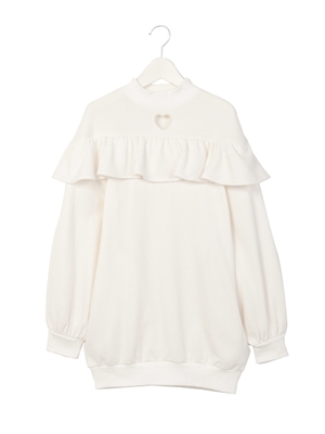 ヨークフリルトレーナーワンピ