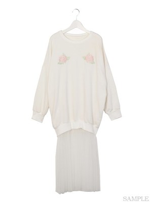 スウェットチュールワンピ