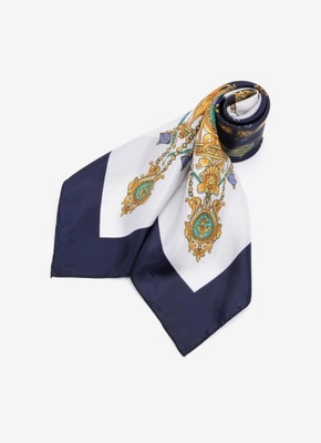 タペストリー柄大判スカーフ