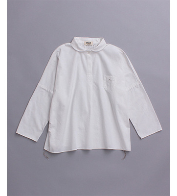 ダンガリー　へちま衿スモックシャツ