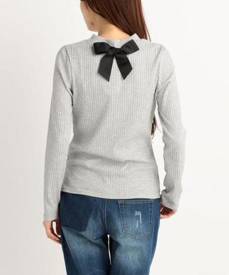 バックリボン付きカットソー