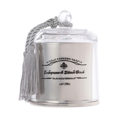 ルチア グラスキャンドル シルバー