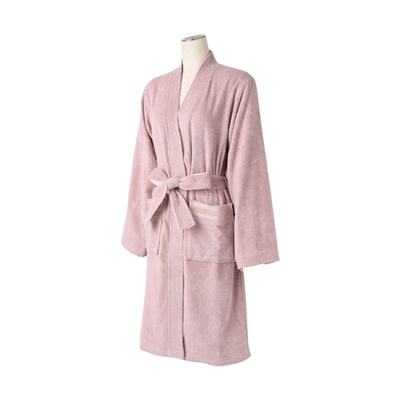 グロー オーガニック バスローブ レディース ピンク