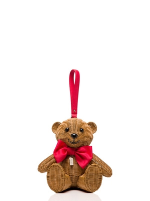 FLAVOR OF THE MONTH WICKER TEDDY BEAR