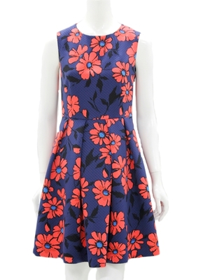 フラワープリント ワンピース