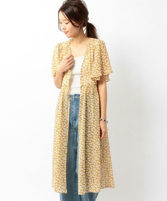 フラワーロングブラウス