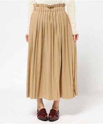 ポリエステルポンチOB加工プリーツスカート