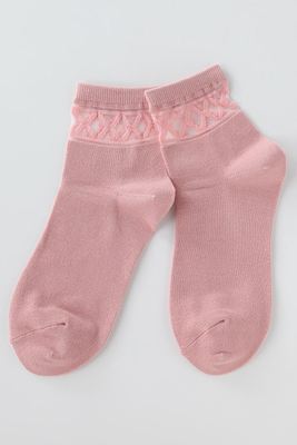 シースルーはしごレース柄ソックス