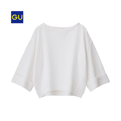 ワイドスリーブカノコセーター(7分袖)