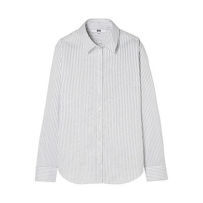 スーピマコットンストレッチストライプシャツ
