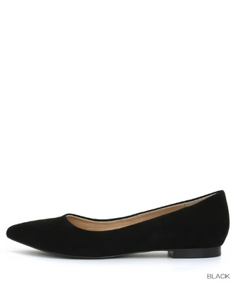 ポインテッドトゥフラットパンプス