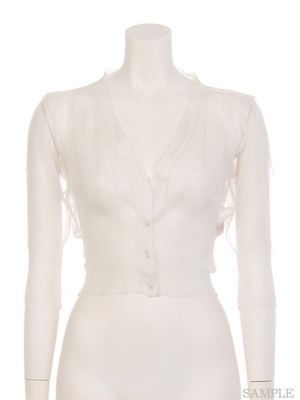 シースルーカーディガン