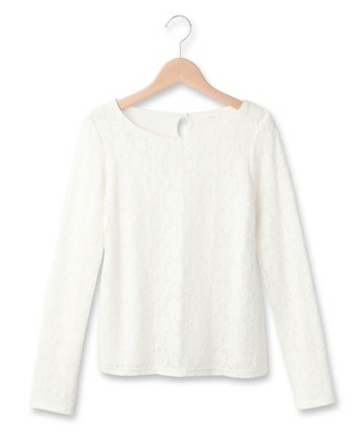 フラワーレースプルオーバー