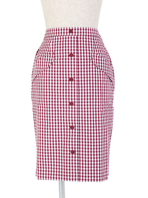 ポケット使い前釦タイトスカート/an another angelus