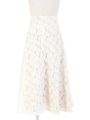 総レースフレアースカート/an another angelus