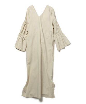 バック ツイスト ロングワンピース