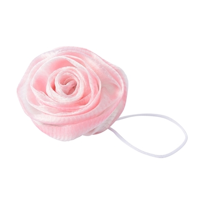 クララ　ローズボディパフ　ピンク✕ホワイト