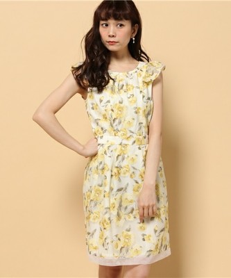 オパール花柄ワンピース