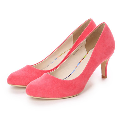 RANDA ミドルヒールプレーンパンプス