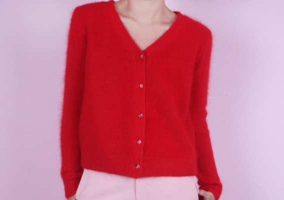 angora cardigan