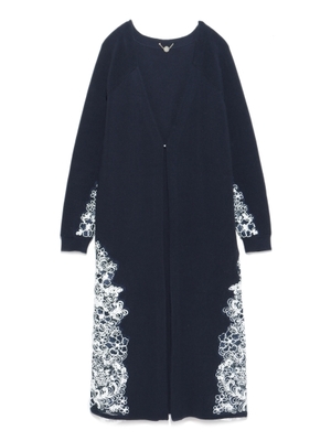 Lily Brown (リリーブラウン)  レース＆ニットロングカーディガン