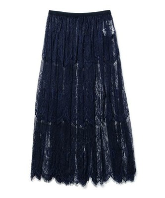 レースシアー ギャザースカート