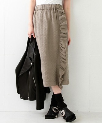 サイド フリル タイトスカート