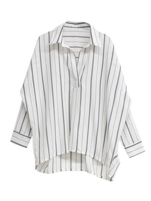 i-SOOK （アイスー）  ストライプスキッパーシャツ