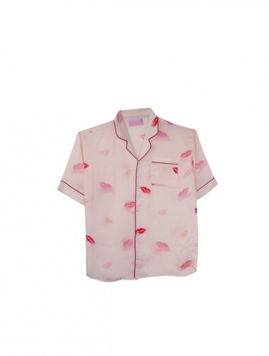 HONEY ME HONEY lip pajamas blouse