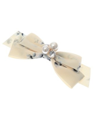 フラワーリボンバレッタ