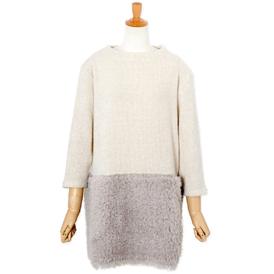 バイカラーミックスワンピース