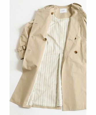 ノーカラートレンチコート