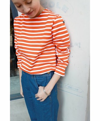 《予約》LE MINOR 別注14Gボーダープルオーバー◆