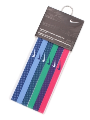 【NIKE】ナイキ プリント ヘッドバンド 6本パック