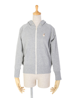 フランスパン刺繍裏毛パーカー/F i.n.t