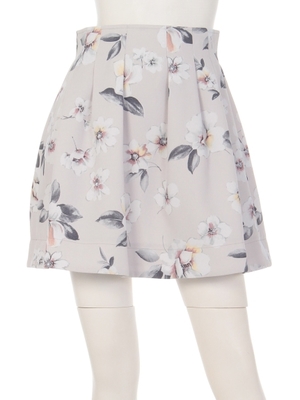 オリジナルプリントタックフレアスカート