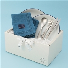 ギフトセット＜Lunch time ブルーリム プレート＞