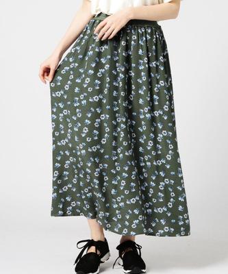 花柄ロングスカート