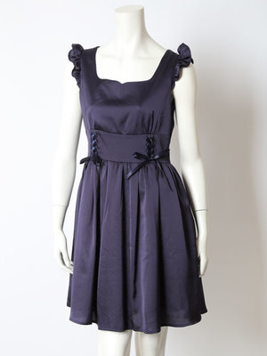 ヴィンテージサテンスピンドルワンピース