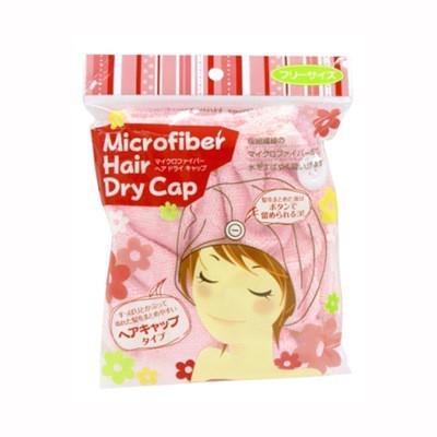 ヘアドライキャップ ピンク