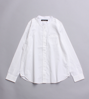 バンドカラー比翼シャツ