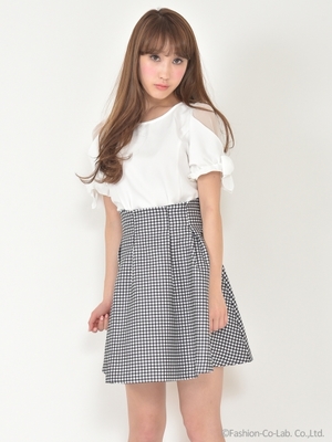 ハイウエストボンディングスカート